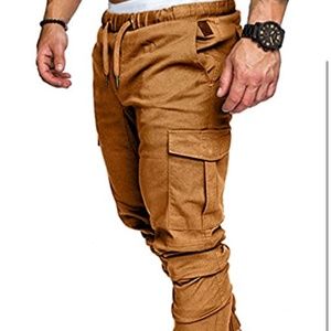 Mens Fashion Joggers Sports Pants - Cotton Cargo
